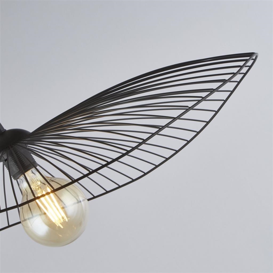 Searchlight - Hängeleuchte an Schnur WAVE 1xE27/60W/230V schwarz