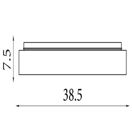 Searchlight - Dimmbare LED-Deckenleuchte POLKA LED/24W/230V + LED/6W Ø 38,5 cm braun
