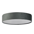 Searchlight - Deckenleuchte DRUM 3xE27/60W/230V grau