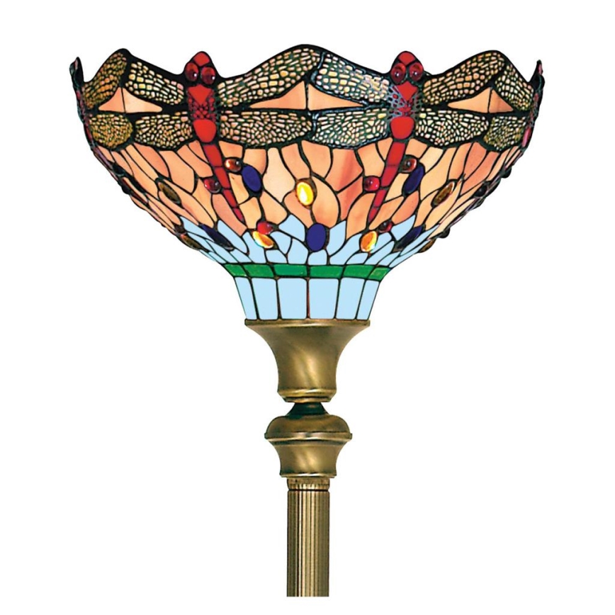 Searchlight - Tiffany Stehleuchte LIBELLE 1xE27/60W/230V