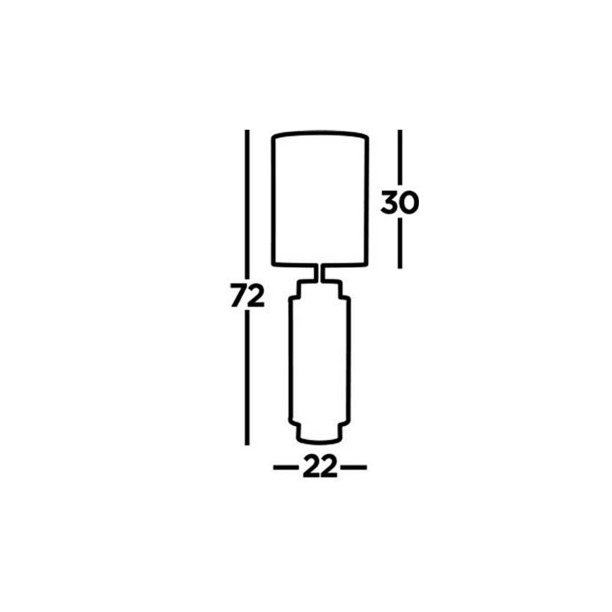 Searchlight - Tischlampe FLASK 1xE27/60W/230V beige