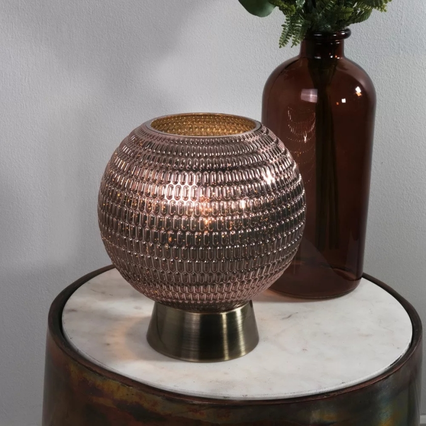 Searchlight - LED-Tischlampe MILA LED/0,6W/3xAAA braun