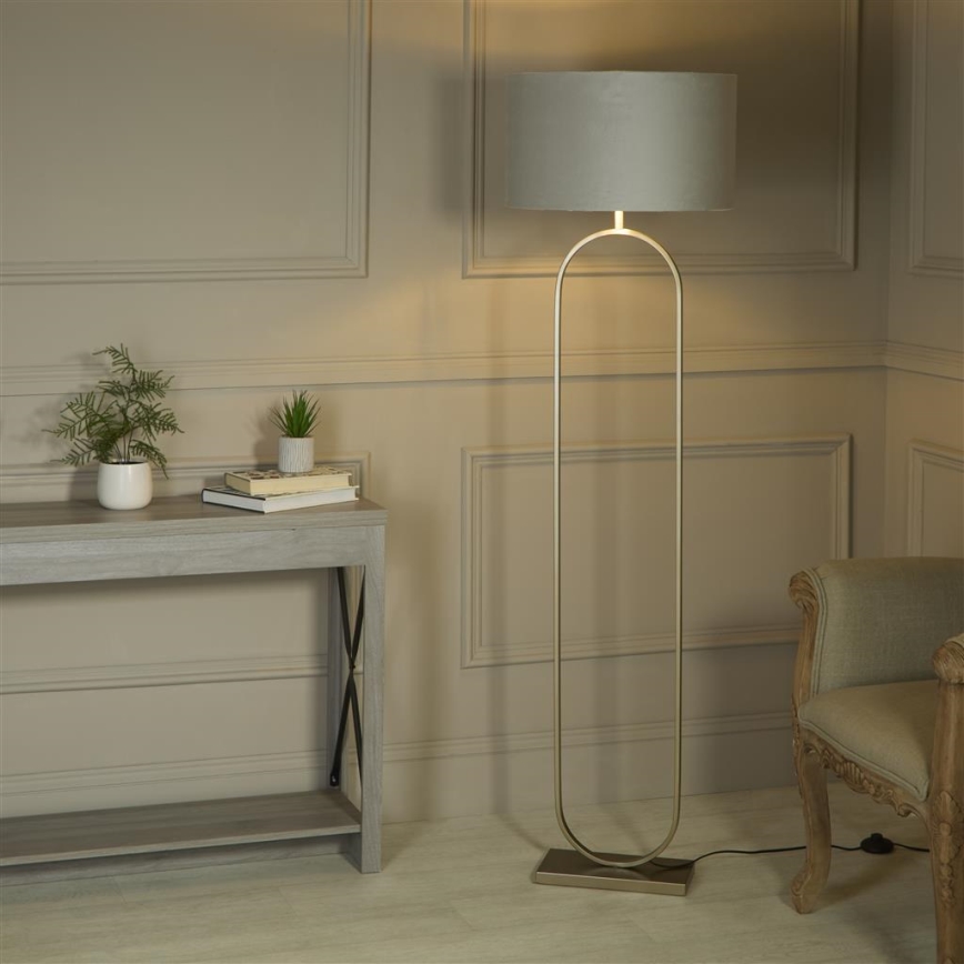 Searchlight - Stehleuchte MODISH 1xE27/60W/230V grau