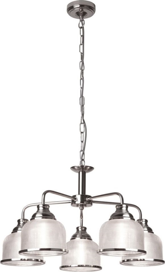 Searchlight - Hängeleuchte an Kette BISTRO 5xE27/60W/230V glänzendes Chrom