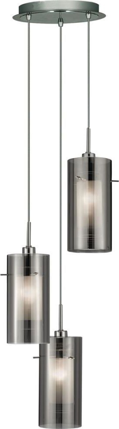 Searchlight - Hängeleuchte an Schnur DUO 3xE14/60W/230V anthrazit