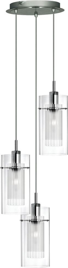 Searchlight - Hängeleuchte DUO 3xE14/60W/230V matt Chrom