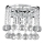 Searchlight - Kristall-Wandleuchte HANNA 2xG9/33W/230V