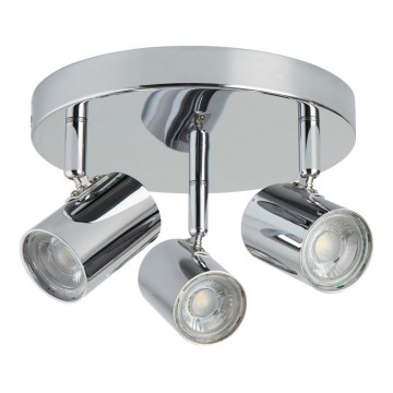Searchlight - LED-Strahler ROLLO 3xLED/4W/230V glänzendes Chrom
