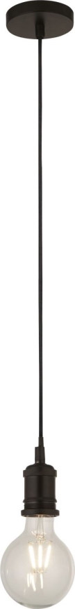 Searchlight - Pendelleuchte an Drahtseil SUSPENSION 1xE27/60W/230V schwarz