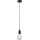 Searchlight - Pendelleuchte an Drahtseil SUSPENSION 1xE27/60W/230V schwarz