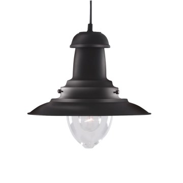 Searchlight - Pendelleuchte an Kabel FISHERMAN 1xE27/60W/230V schwarz