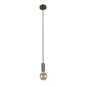 Searchlight - Pendelleuchte an Kabel SUSPENSION 1xE27/60W/230V Messing