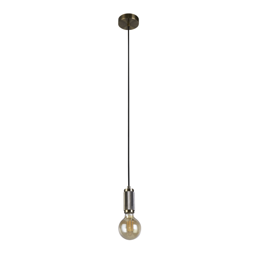 Searchlight - Pendelleuchte an Kabel SUSPENSION 1xE27/60W/230V Messing