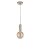 Searchlight - Pendelleuchte an Kabel SUSPENSION 1xE27/60W/230V silber