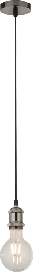 Searchlight - Pendelleuchte an Kabel SUSPENSION 1xE27/60W/230V silber