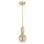 Searchlight - Pendelleuchte mit Kabel SUSPENSION 1xE27/60W/230V goldfarben