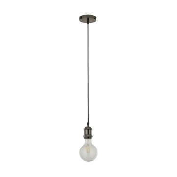 Searchlight - Pendelleuchte mit Seilaufhängung SUSPENSION 1xE27/60W/230V anthrazit