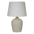 Searchlight - Tischlampe PADSTOW 1xE27/60W/230V beige