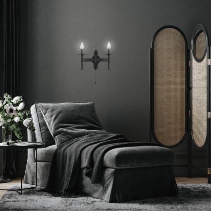 Searchlight - Wandbeleuchtung CATWHEEL 2xE14/40W/230V