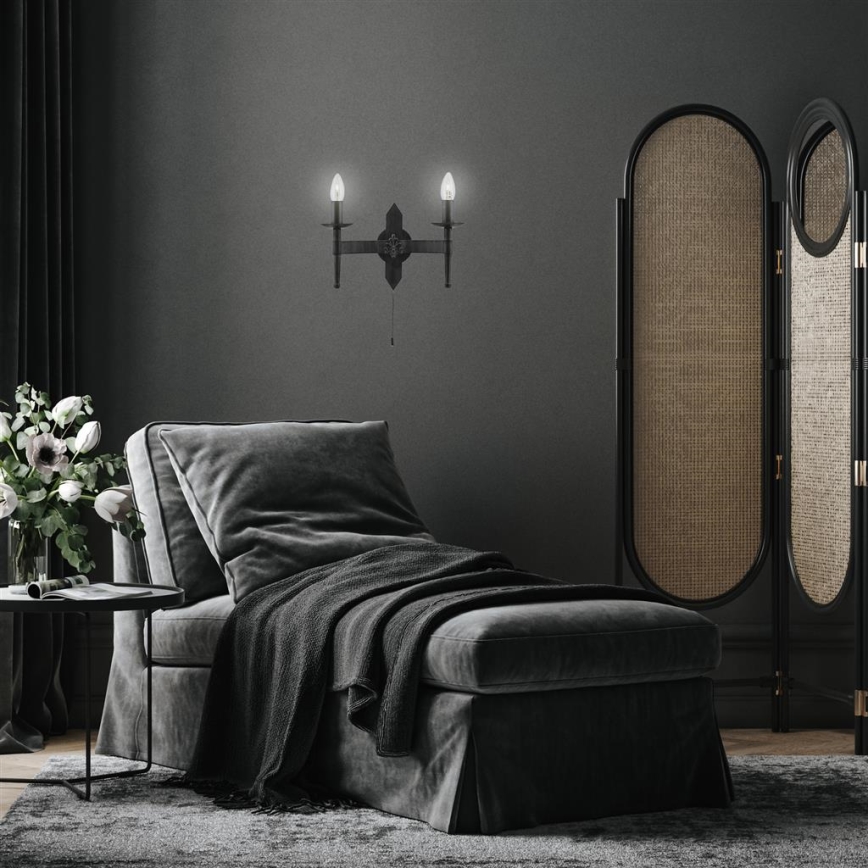 Searchlight - Wandbeleuchtung CATWHEEL 2xE14/40W/230V