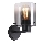 Searchlight - Wandleuchte SWEDEN 1xE27/60W/230V schwarz/rauchfarben