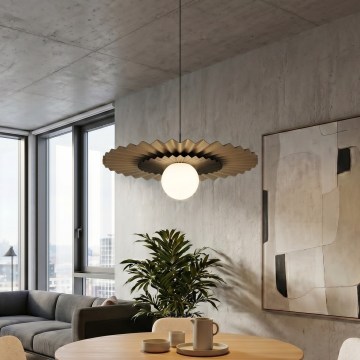 Seil-Pendelleuchte UMBRA 1xG9/8W/230V schwarz/beige