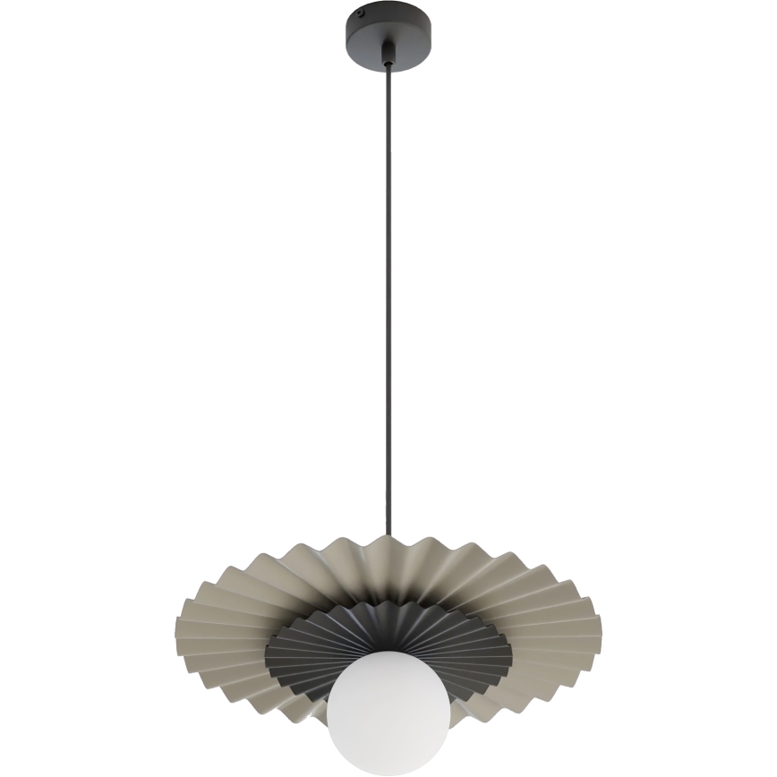 Seil-Pendelleuchte UMBRA 1xG9/8W/230V schwarz/beige