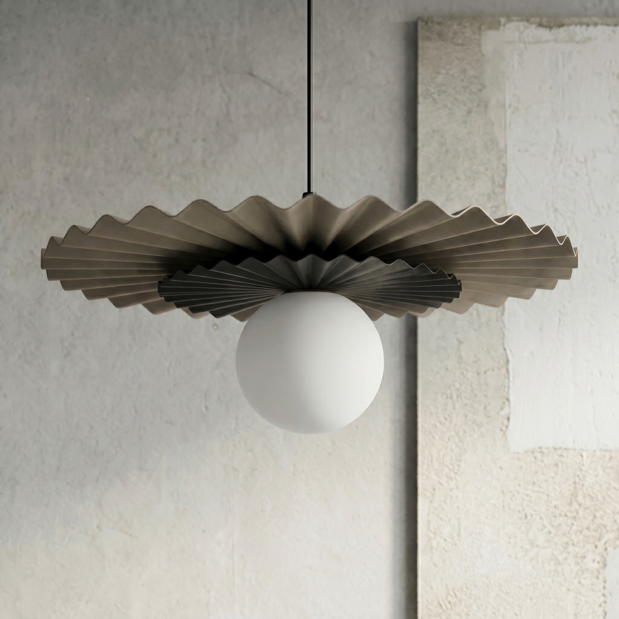 Seil-Pendelleuchte UMBRA 1xG9/8W/230V schwarz/beige