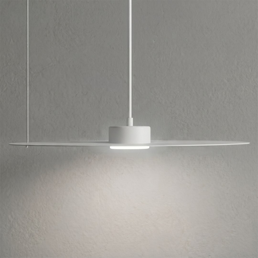 Seilpendelleuchte PIATTO 1xGX53/15W/230V Durchmesser 45 cm weiß