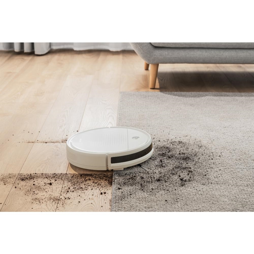 Sencor - Saugroboter mit Wischfunktion 2in1 18W/1500 mAh weiß + Fernbedienung