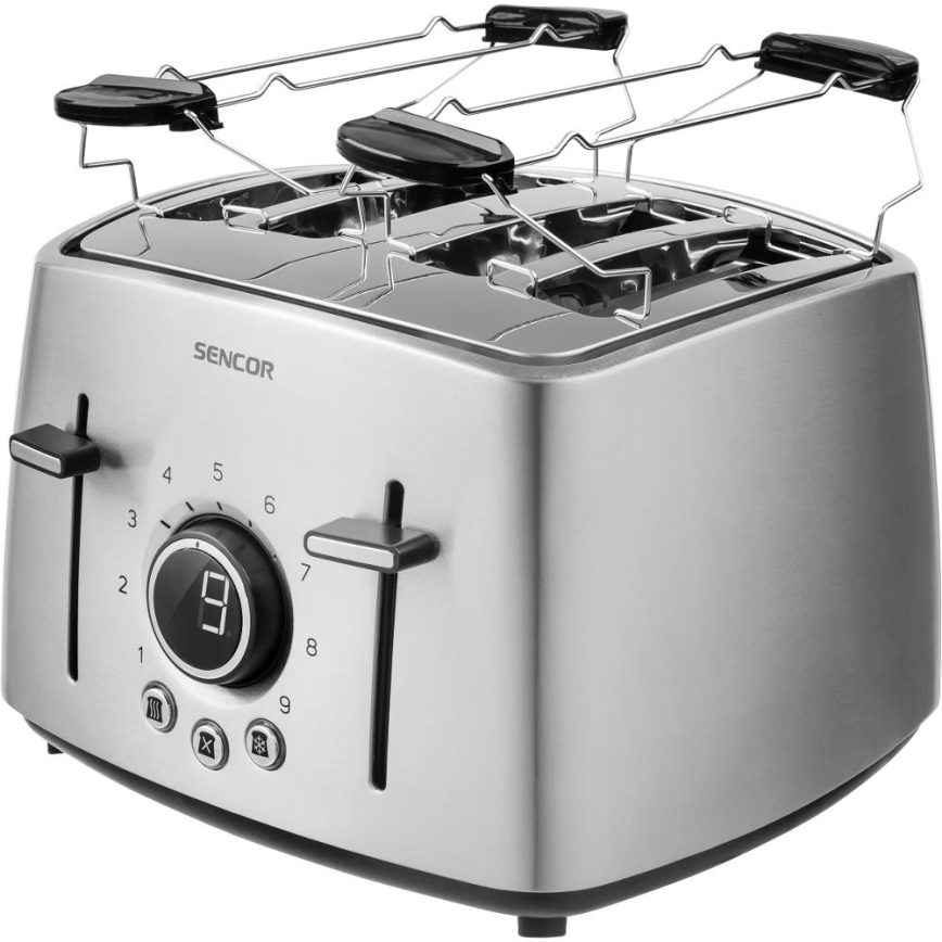 Sencor - 4-Schlitz-Toaster 1600W/230V, mattchrom