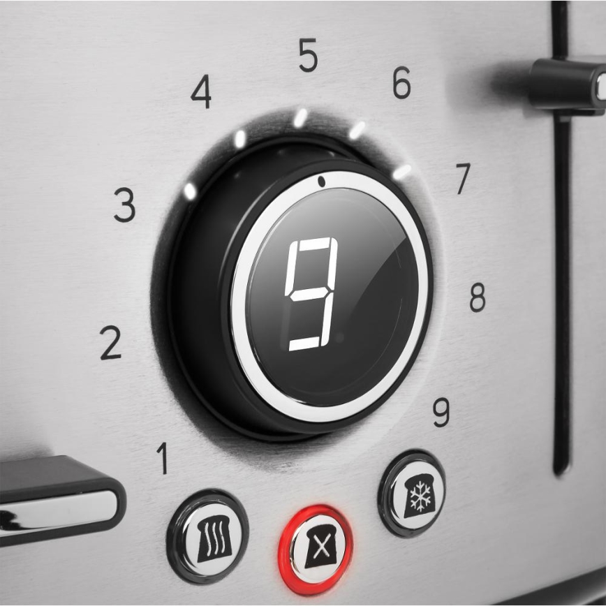 Sencor - 4-Schlitz-Toaster 1600W/230V, mattchrom