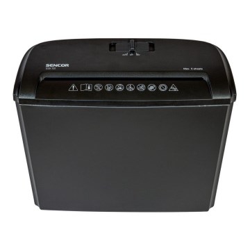 Sencor - Aktenvernichter A4 Volumen 7 l 230V schwarz