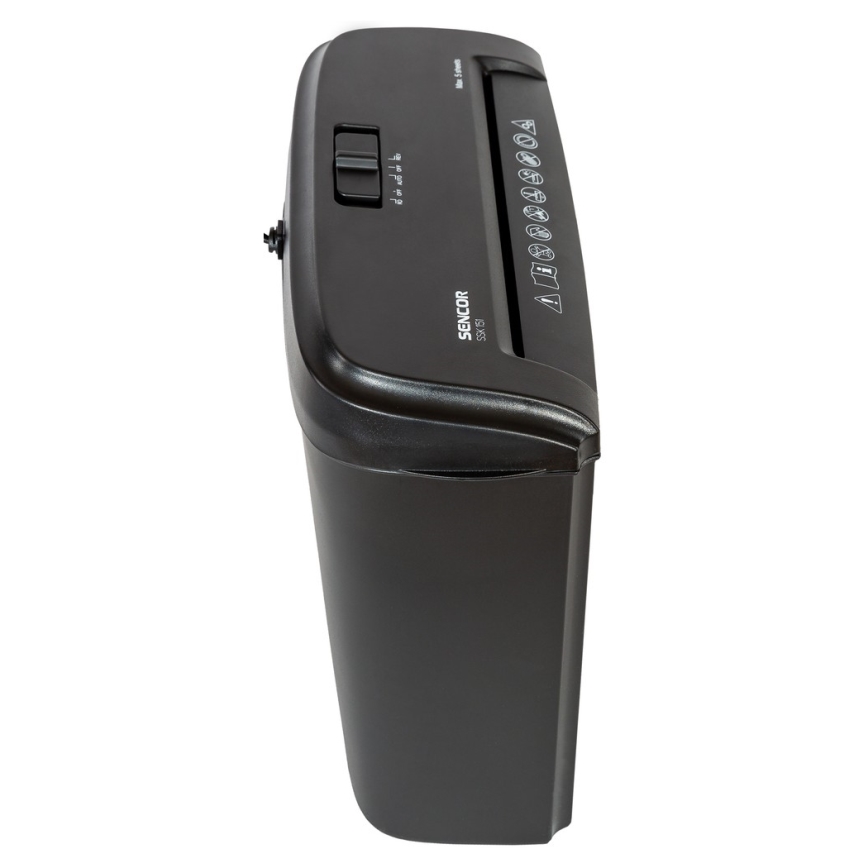Sencor - Aktenvernichter A4 Volumen 7 l 230V schwarz