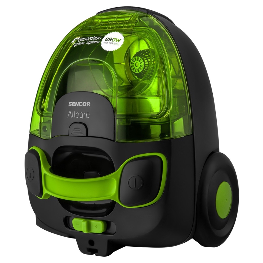 Sencor - Beutelloser Staubsauger 1,5 l 890W/230V grün/schwarz
