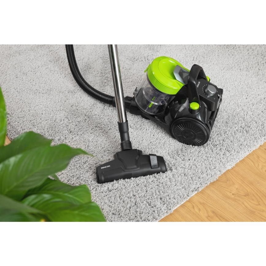 Sencor - Beutelloser Staubsauger 2 l 700W/230V schwarz/grün