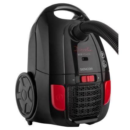 Sencor - Beutelstaubsauger 3 l 700W/230V schwarz/rot