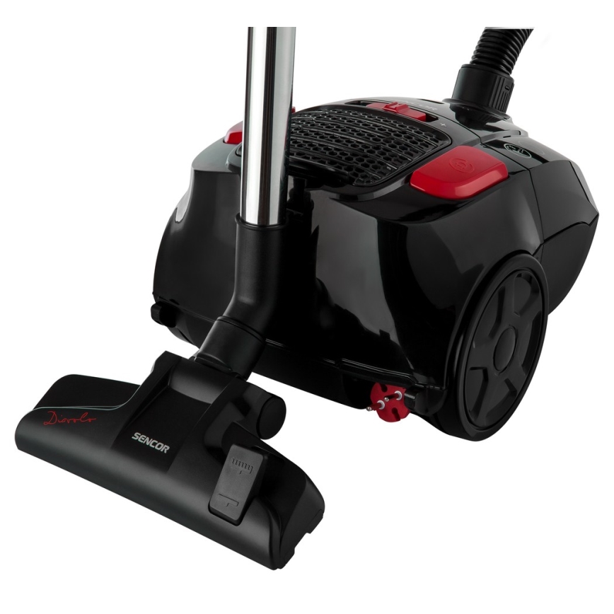 Sencor - Beutelstaubsauger 3 l 700W/230V schwarz/rot