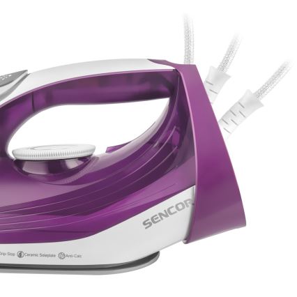 Sencor - Dampfbügeleisen 2400W/230V lila/weiß