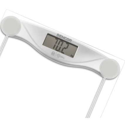 Sencor - Digitale Personenwaage mit LCD-Anzeige 1xCR2032