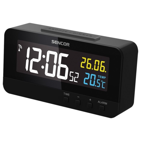 MMOBIEL Digitaler Uhr LCD Reisewecker Klappbar – Tischuhr Digital  - Uhr mit Temperatur- und Datumsanzeige - Wecker Digital - Digitaler Wecker  für den Tisch – Tisch Uhr Batteriebetrieben – Schwarz