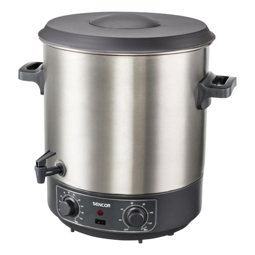 Sencor - Einkochtopf 27 l 1800 W/230 V Edelstahl/Grau