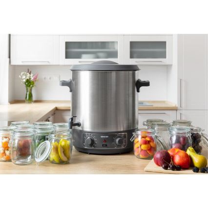 Sencor - Einkochtopf 27 l 1800 W/230 V Edelstahl/Grau