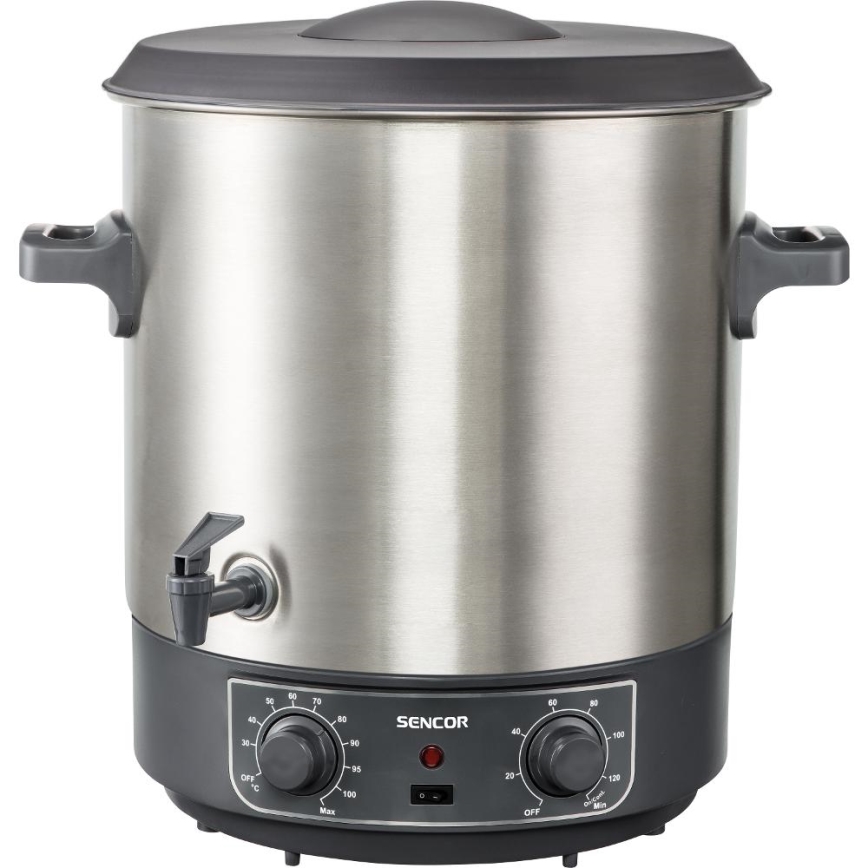 Sencor - Einkochtopf 27 l 1800 W/230 V Edelstahl/Grau