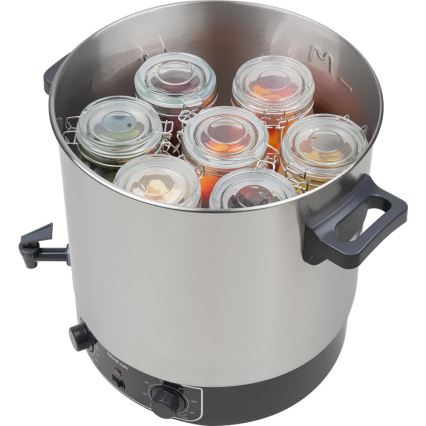Sencor - Einkochtopf 27 l 1800 W/230 V Edelstahl/Grau