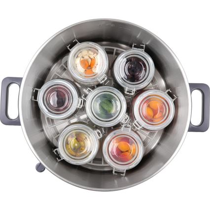 Sencor - Einkochtopf 27 l 1800 W/230 V Edelstahl/Grau