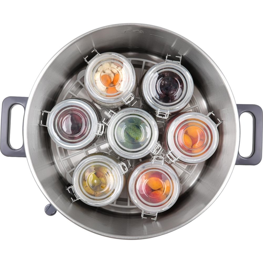 Sencor - Einkochtopf 27 l 1800 W/230 V Edelstahl/Grau