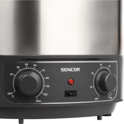 Sencor - Einkochtopf 27 l 1800 W/230 V Edelstahl/Grau