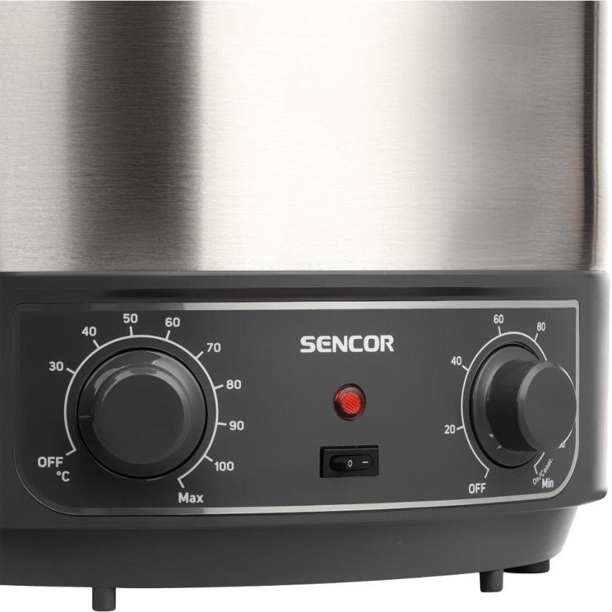 Sencor - Einkochtopf 27 l 1800 W/230 V Edelstahl/Grau