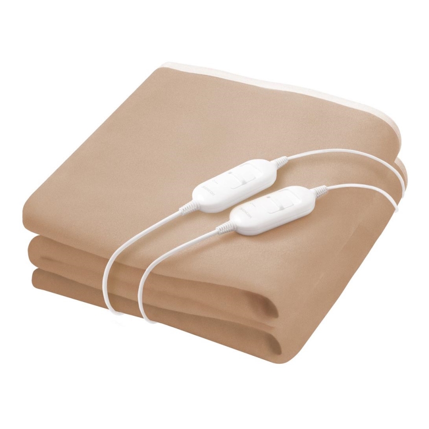 Sencor – Elektrische Heizdecke für zwei Personen 120W/230V 160x140 cm beige